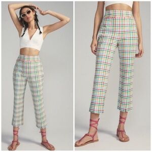 Maeve Anthropologie Grace Gingham Pants